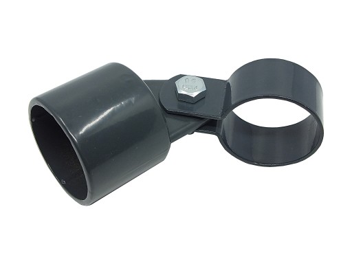 Skosený lem Socket Screw Clamp priemer 48 Antracit