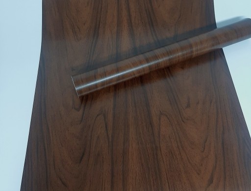 67,5 cm Drevená dyha, samonosná. Tmavý orech