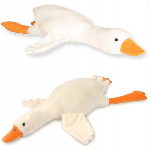 MASKOT HUS Plyšová hračka VEĽKÁ DLHÁ PLYŠOVÁ HUSKA biela 50 cm