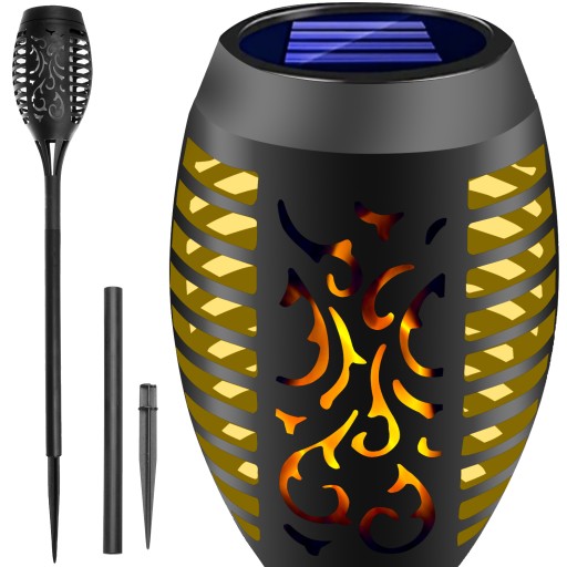 Solárna lampa Baterka s LED efektom Flame Fire Flame Garden Stick