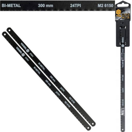 PÍLOVÝ LIST BI-KOVOVÝ M2 + CrV 6150 NA KOV 300mm 24 TPI 2 KS