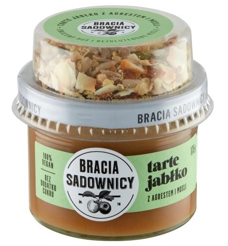 Bracia Sadnicy Tarte Apple s egrešom a müsli