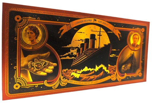 TITANIC FILM Jedinečný zberateľský DARČEK s pozlátenými bankovkami