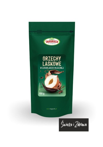 Lieskové oriešky v mliečnej čokoláde 150 g Targroch