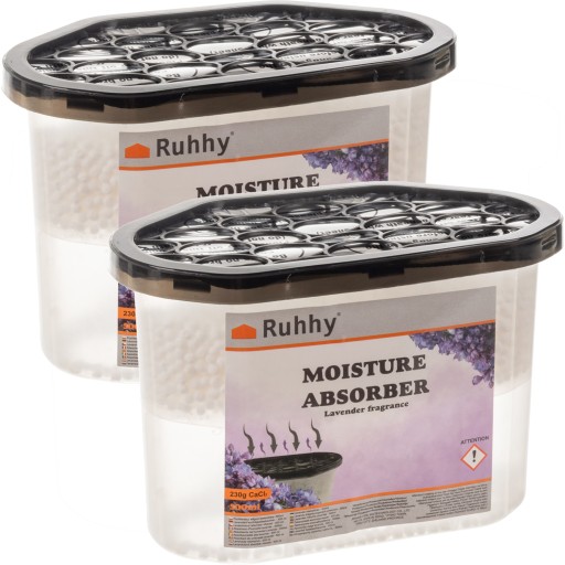 2 LEVANDUĽOVÝ ABSORPÉR VLHKOSTI 500ml ODVLHČOVAČ NA 5 MESIACOV DO IZB.