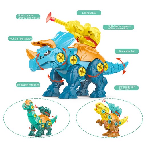 DINOSAUR PRE INDIVIDUÁLNU MONTÁŽ A MONTÁŽ TYRKYS