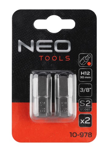 HEX hrot 12 x 30 mm, S2 x 2 ks.