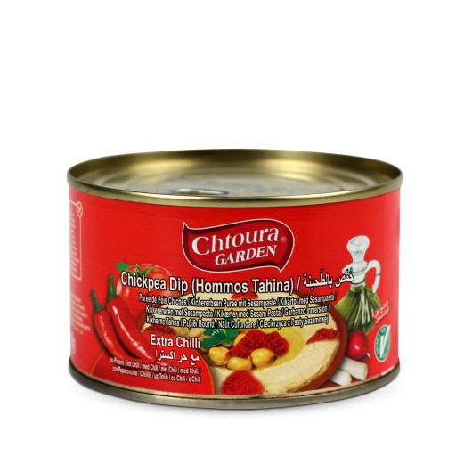 Ochucený HUMMUS SET S TAHINI 4 x 420 G CHTOURA GARDEN