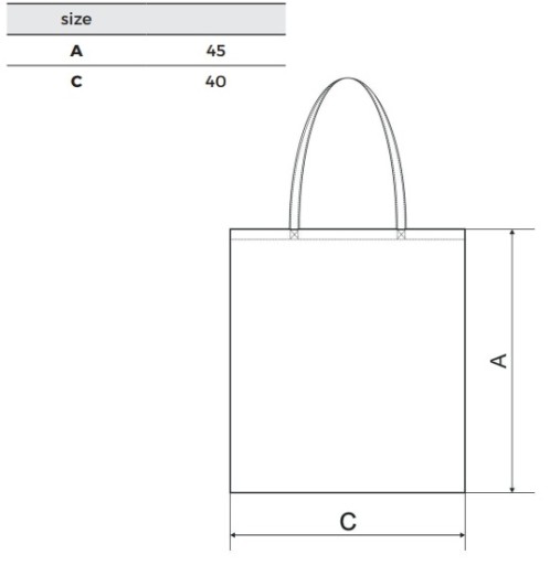 Unisex nákupná taška uni Shopper