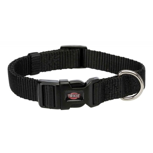 Prémiový golier, S–M: 25–40 cm/15 mm, čierny