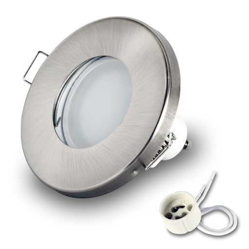 Zápustné halogénové svietidlo IP44 vodotesné + LED GU10 7W 4000K