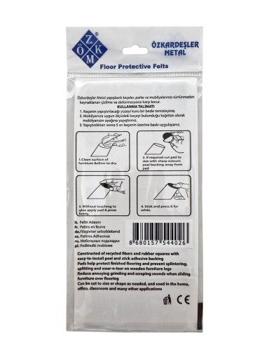SAMOLEPIACIE PLSTENÉ PODLOŽKY POD NÁBYTOK 92 ks