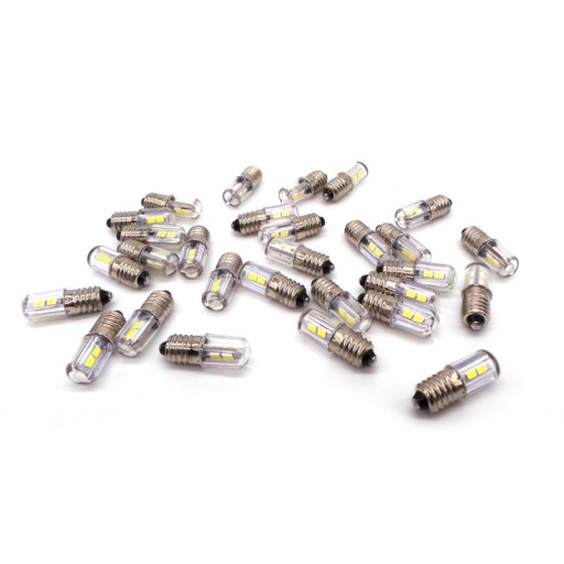 E10 LED žiarovka 6V biela 300lm
