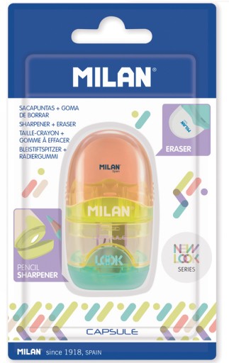 Orezávač a guma CAPSULE NEW LOOK BLISTER