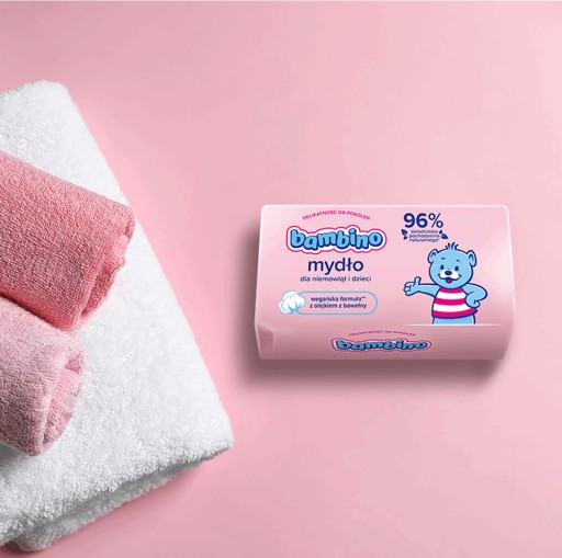 Bambino tyčinkové mydlo s lanolínom pre deti 90g