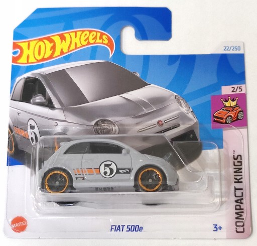 Autíčko Hot Wheels HTC18 Fiat 500e Compact Kings 2024