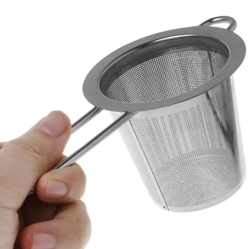 KOVOVÝ SVORNÍK, SITKO NA ČAJ, KÁVA, BYLINKY, OCEL S viečkom