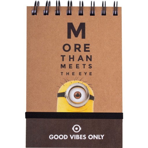 KOŁONOTES SCHOOL NOTEBOOK A6/96k MINIONS CHECK