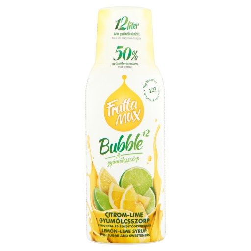 Fruttamax sirup 500 ml citrónovo-limetkový koncentrát LEMON LIMETKA