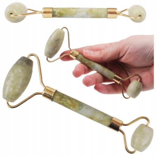 Jade Roller masáž tváre Jade Roller