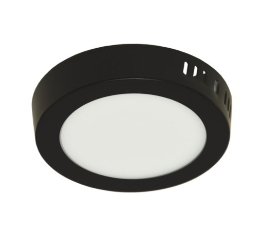 POVRCHOVÝ STROPNÝ PANEL 6W ČIERNA LED CCA
