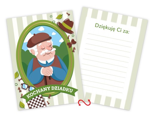 POHĽADNICE LAURKA KU DŇU STARÝCH RODIČOV - DRAHÝ DEDKO (A6)