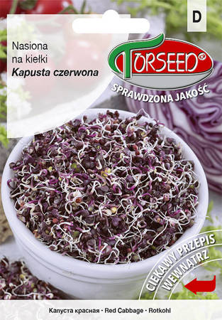 Červená kapusta, semená na klíčky 10g - Torseed