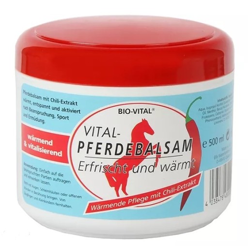 Hrejivá konská masť 500 ml PFERDEBALSAM CHILI