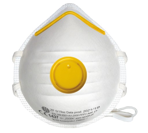 MASKA S VENTILOM P1 POLMASKA FFP1 POĽSKÝ VÝROBOK