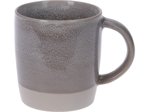 KLASICKÝ Kameninový hrnček na KÁvu A ČAJ 8,5 x 9 cm 320 ml - ŠEDÝ