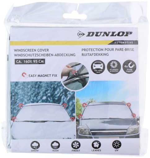 DUNLOP Viacsezónne (leto/zima) magnetický KRYT NA OKNO 160x95 cm