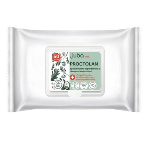 Luba MED PROCTOLAN vlhčený toaletný papier na hemoroidy