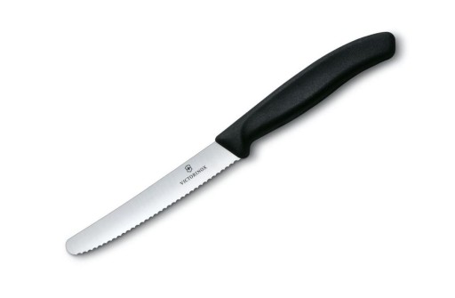 Kuchynský nôž na zeleninu, ovocie, mäso VICTORINOX 6.7833 11cm čierny PIKUTEK