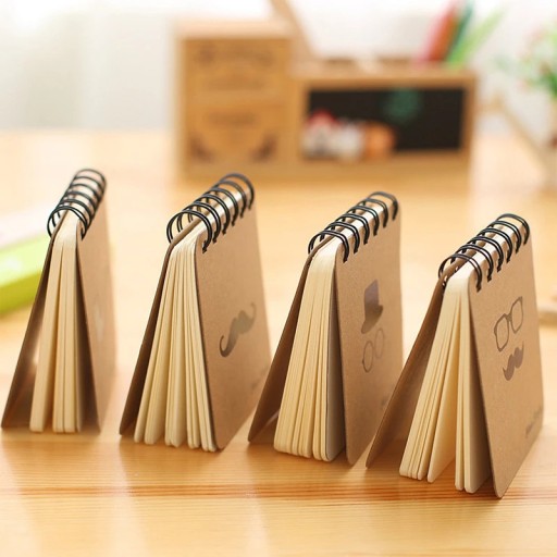 ELEGANTNÝ PÁNSKY ZÁPISNÍK ŠPIRÁLA SET NOTEBOOK 4x