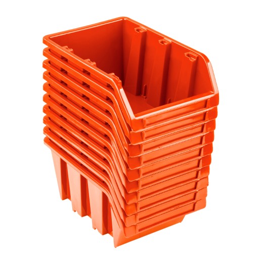 Úložný kontajner 10x Organizér NP4 ORANŽOVÝ