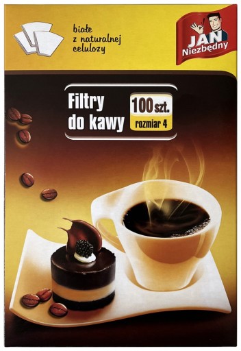 JAN NIEZBĘDNY filtre na kávu veľkosť 4 100 ks