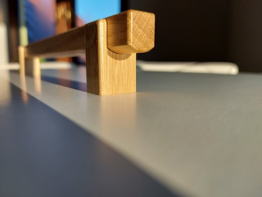 Nábytkové madlo zábradlia v tvare U, dĺžka 210mm, šírka 160mm
