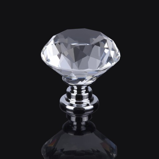 Nábytkový gombík CRYSTAL, briliant, 30 mm