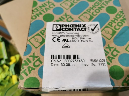 Phoenix Contact STTB 2,5/2P-PV SO dvojitá svorka