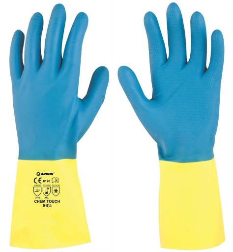Ochranné rukavice proti chemikáliám Pracovné rukavice Ardon Chem Touch veľkosť 9|L
