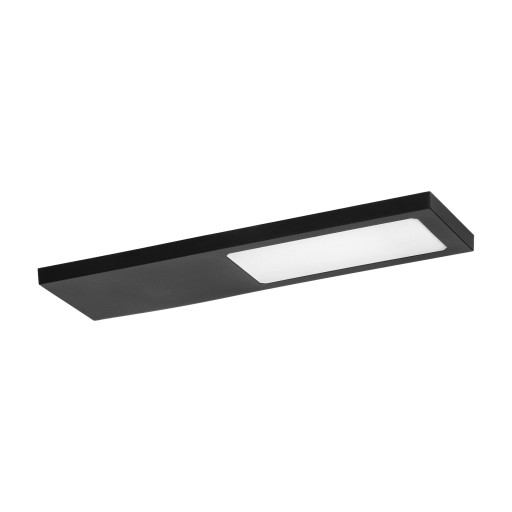 Ploché čierne LED nábytkové svietidlo 4W neutrálne svetlo 4000K PLANA ORNO