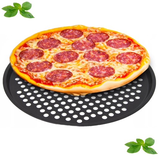 FORMA plech na pečenie, plech na pizzu, 32 cm, čierny