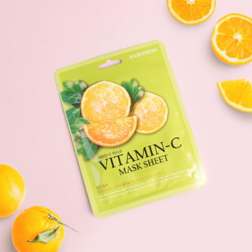 BARONESS esencia listovej masky s vitamínom C, ázijská pleťová maska