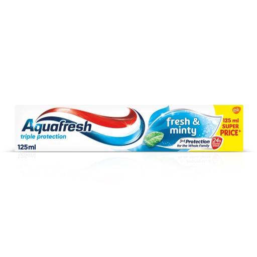 Zubná pasta Aquafresh Triple Protection Fresh And Minty Toothpaste 125 ml