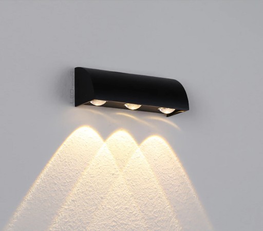LED fasádne nástenné svietidlo 3W 270lm Vonkajšie záhradné nástenné svietidlo
