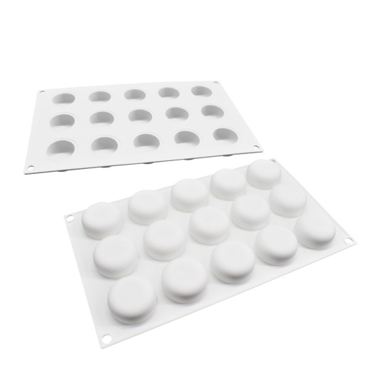 Silikónová forma na mydlo 15x Cylinder Circle MF-419