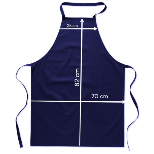 Kuchynská zástera s nastaviteľným popruhom, zástera Elanocotton, 245g/m