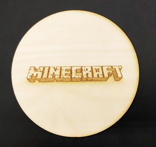 MINECRAFT PODLOŽKA NA HRNKY Gravírovaná preglejka