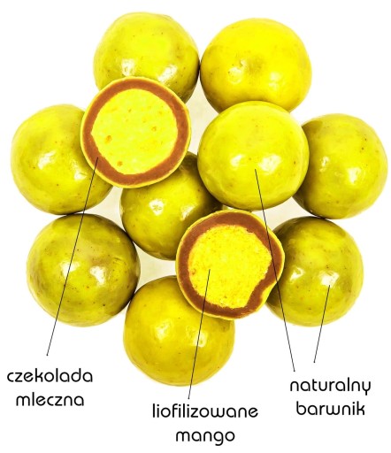FORMELO MRAZOM SUŠENÉ MANGO V MLIEČNEJ ČOKOLÁDE 110G NÁDOBA