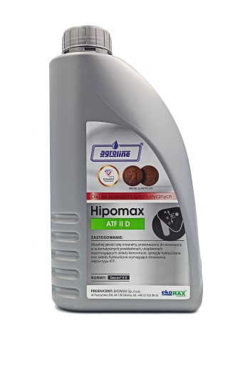 AGROLINE HIPOMAX ATF II D 1L PREVODOVÝ OLEJ